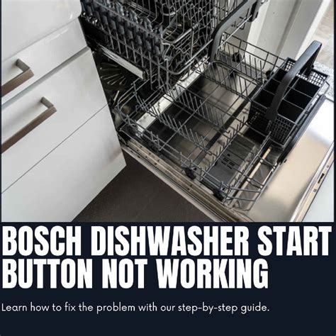 bosch start button not working