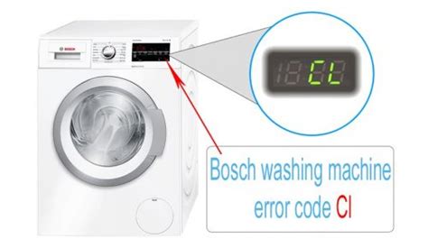 bosch washing machine cl code