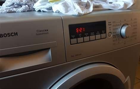 bosch washing machine error code e21