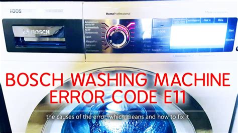 bosch washing machine not working no error code