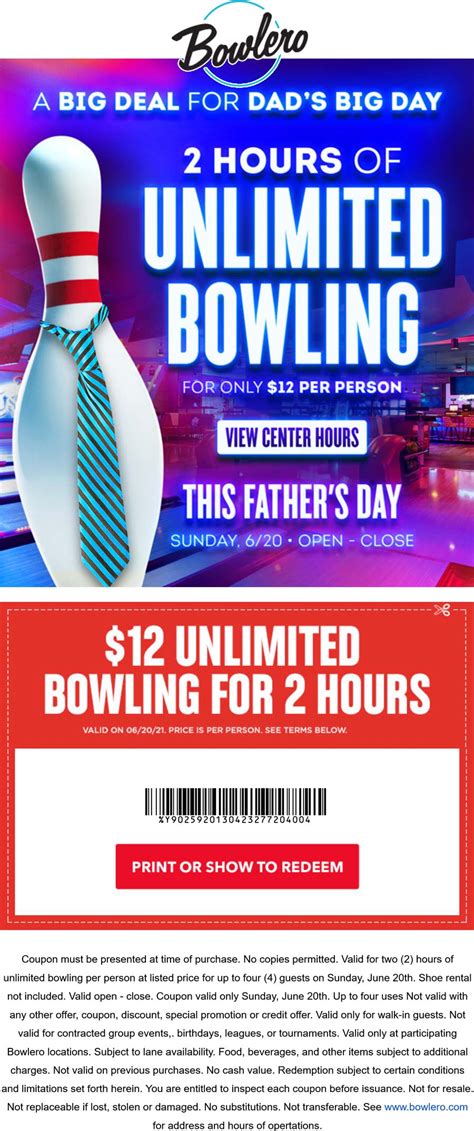 bowling promo code