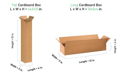 box dimensions in mm