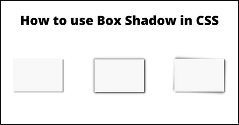 box shadow css not working