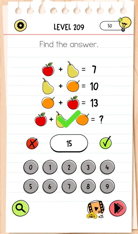 brain test level 209 find the answer