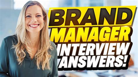 brand manager interview questions and answers