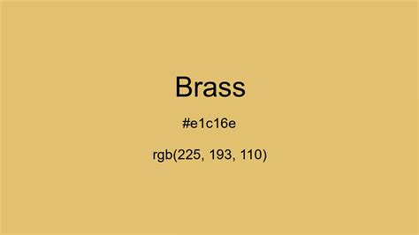 brass color code