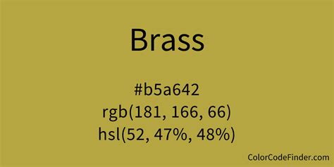 brass paint code