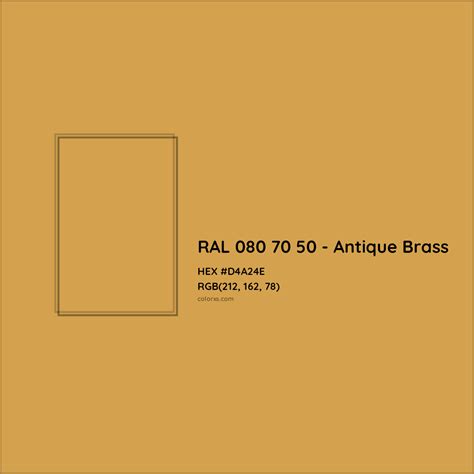 brass ral colour code