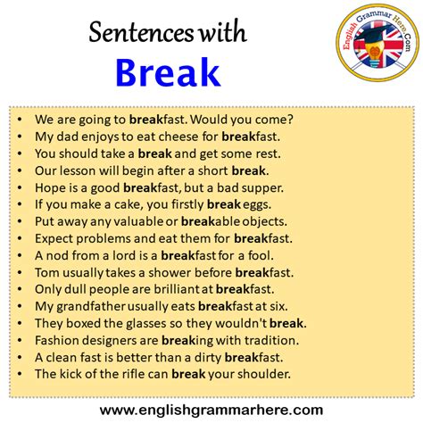 break into example sentence