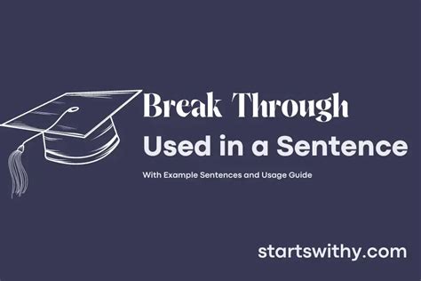 break through in a sentence