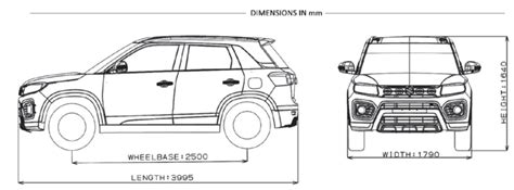 brezza height and width