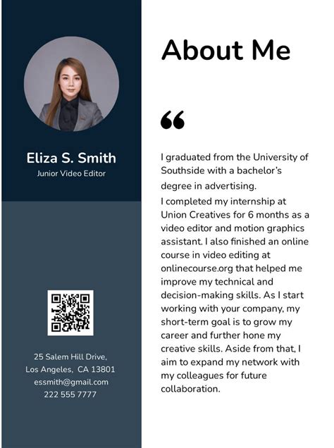 brief introduction template