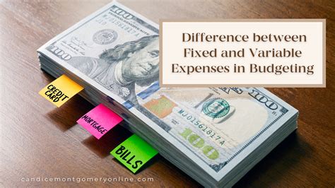 briefly explain the difference between fixed and variable expenses