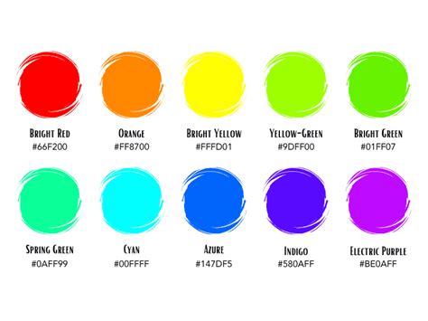 bright colors code