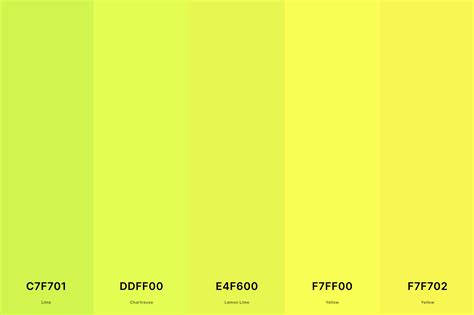 bright yellow color palette code
