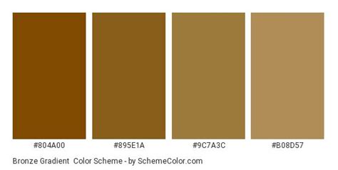 bronze gradient colour code