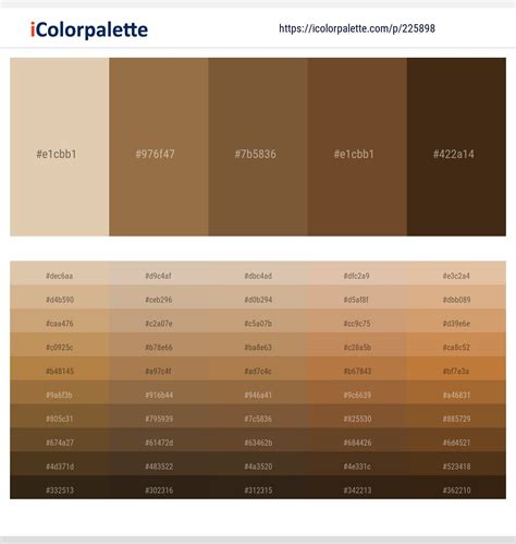 brown aesthetic colour code