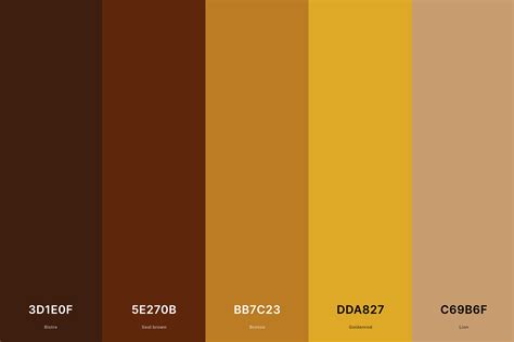 brown colour palette code