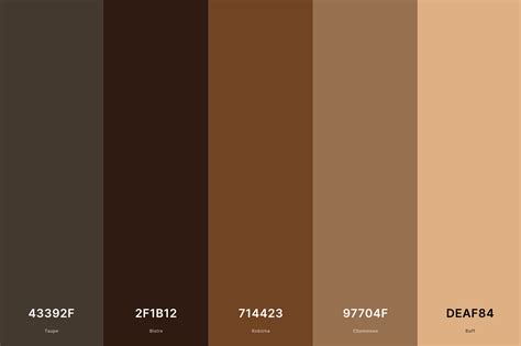 brown palette hex code