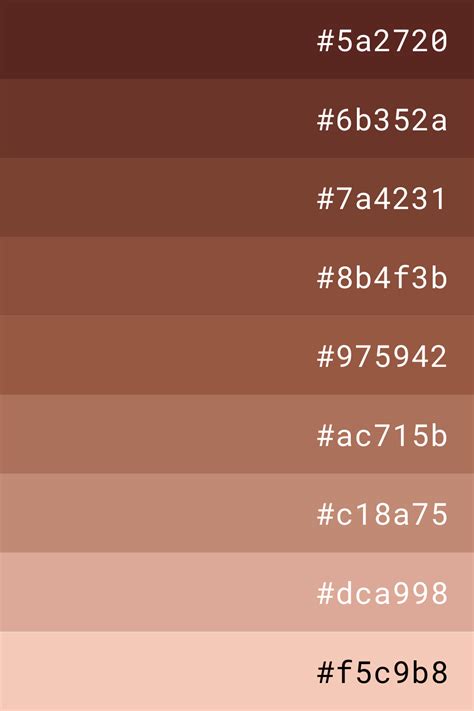 brown skin color hex code