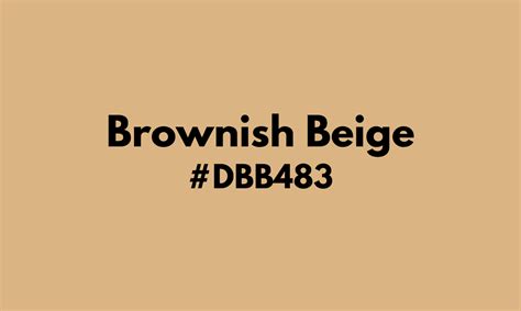 brownish beige color code