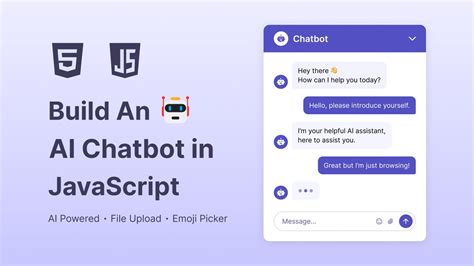 build ai chatbot in html css and javascript