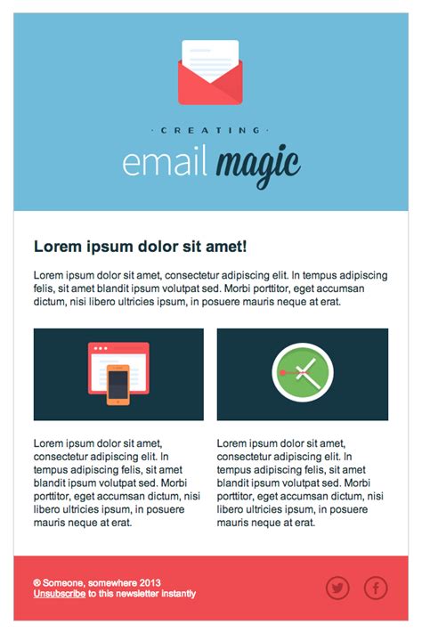 build an html email template from scratch