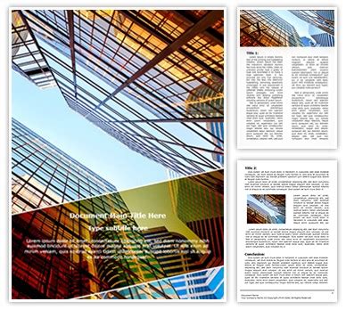 Building A Word Template