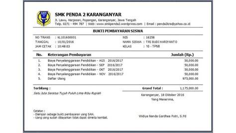 bukti pembayaran