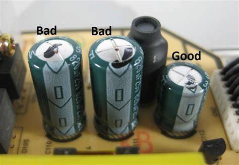 bulging electrolytic capacitor