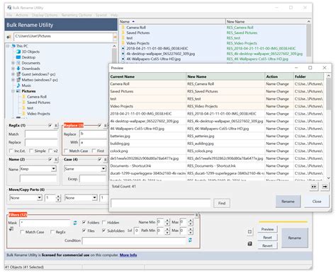 bulk rename files from list