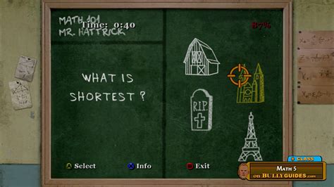 Bully Scholarship Edition Math 5 Walkthrough