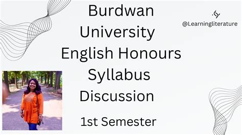 burdwan university english honours syllabus