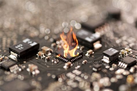Burnt Electronic Circuit Board