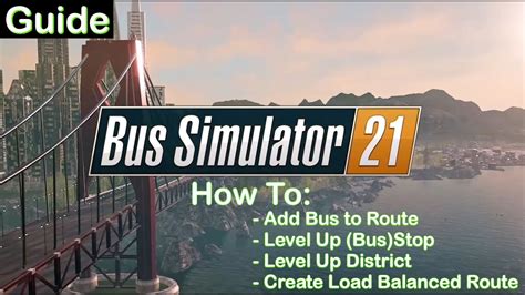 bus simulator 21 how to assign bus to route
