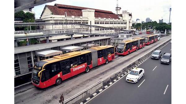 Halte bus di Jakarta