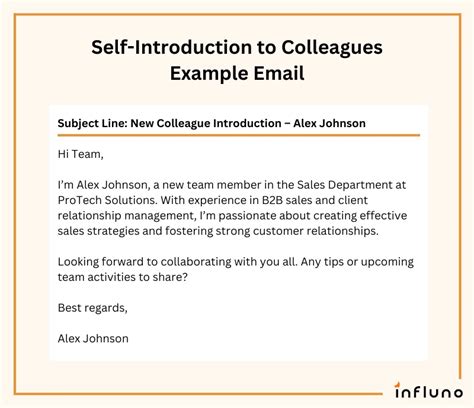 business email self introduction sample