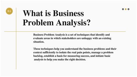business problem definition in business analytics