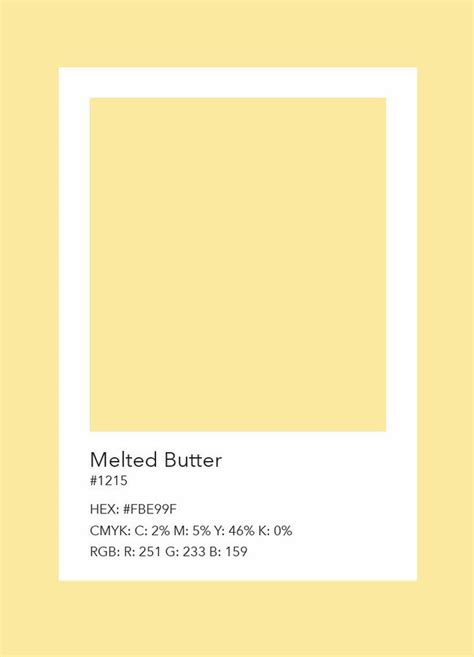 buttery yellow colour code