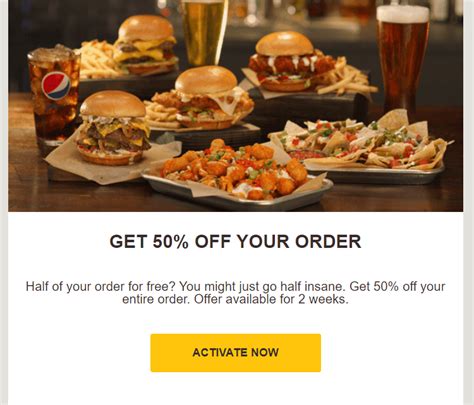 bww online order promo code