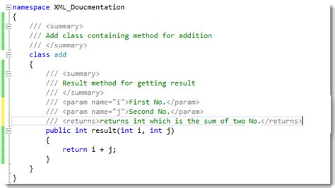 c# xml documentation list example