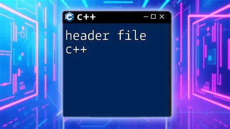 c++ header file example with a class