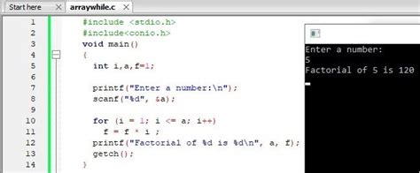 c loop program examples pdf