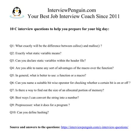 c programming basic interview questions