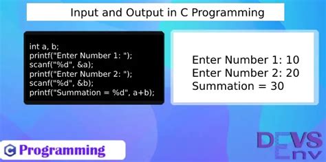 c programming examples with output