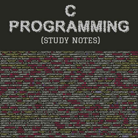 c programming language pdf notes