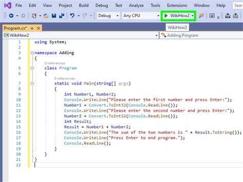 c sharp simple program examples