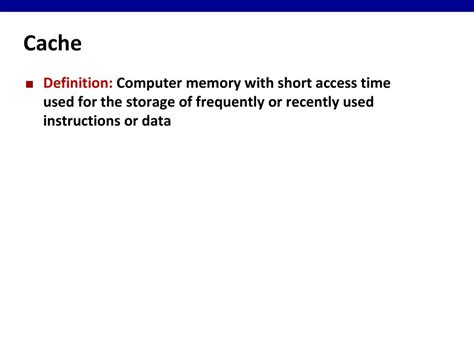 cache definition computer