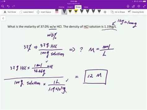 calculate the molarity of hcl solution