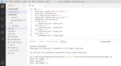 calculator program in python without using function